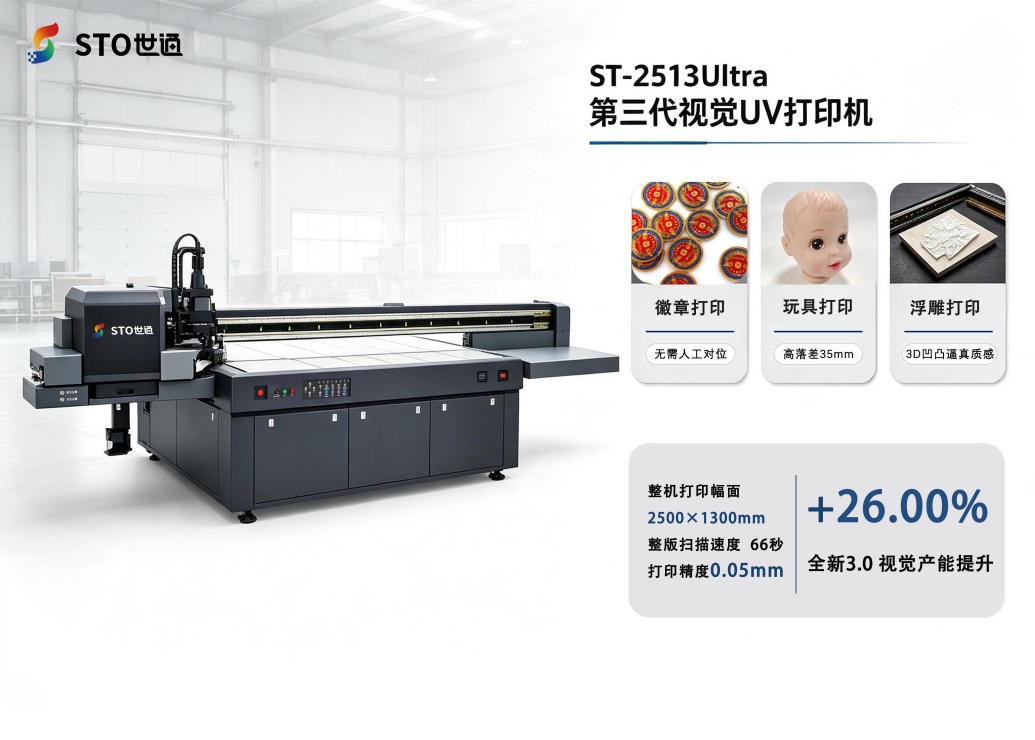 世通ST-2513Ultra第三代視覺UV打印機(jī)：重新定義工業(yè)打印效率與精度